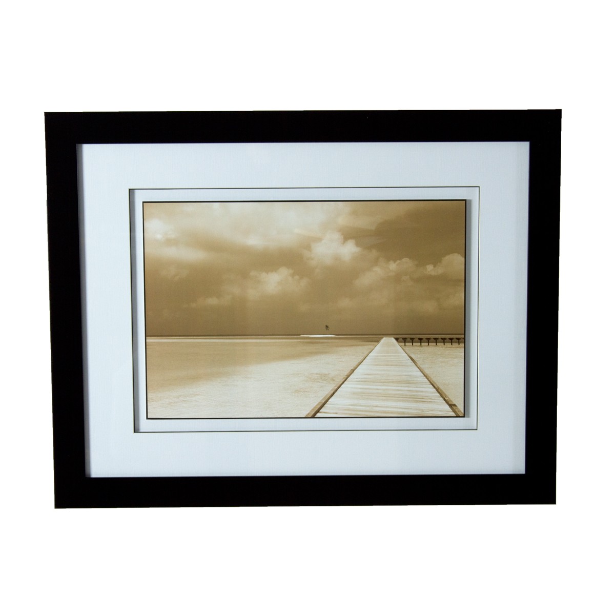 Bliss Print with Glass Frame Wall Art