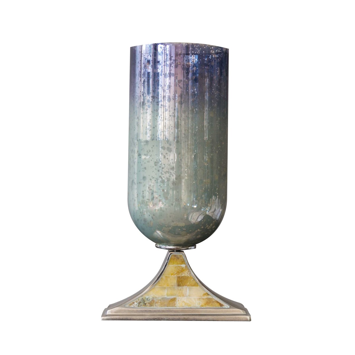 Blue Moon - Pillar Holder Aluminium and Glass
