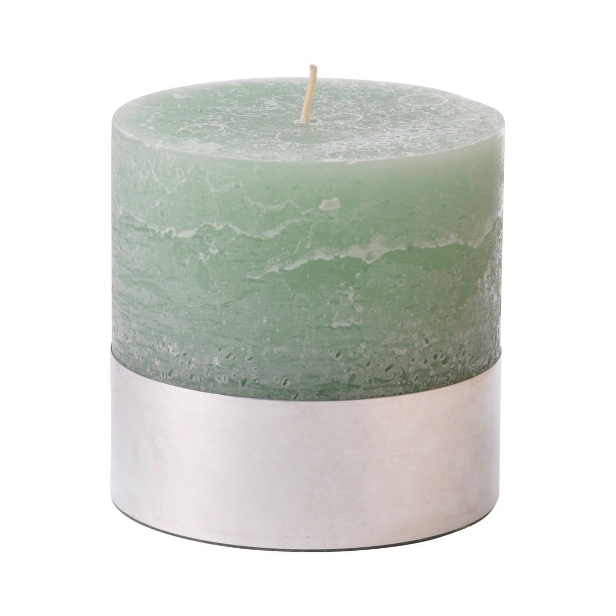 Light Green Pillar Candle Small