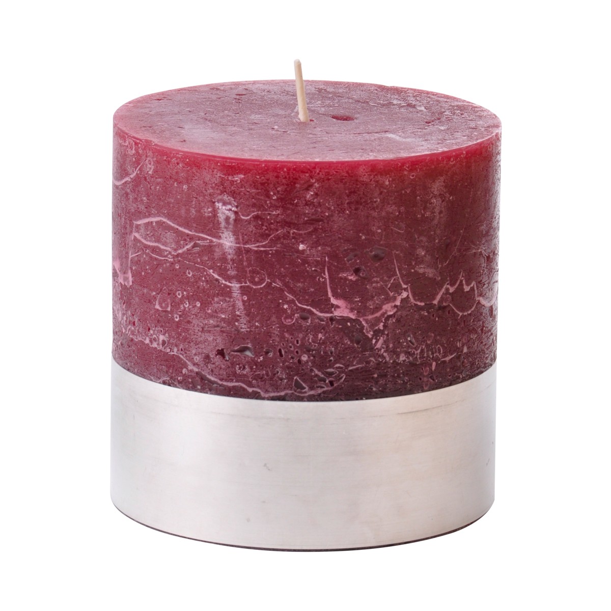 Small Bordeaux Pillar Candle