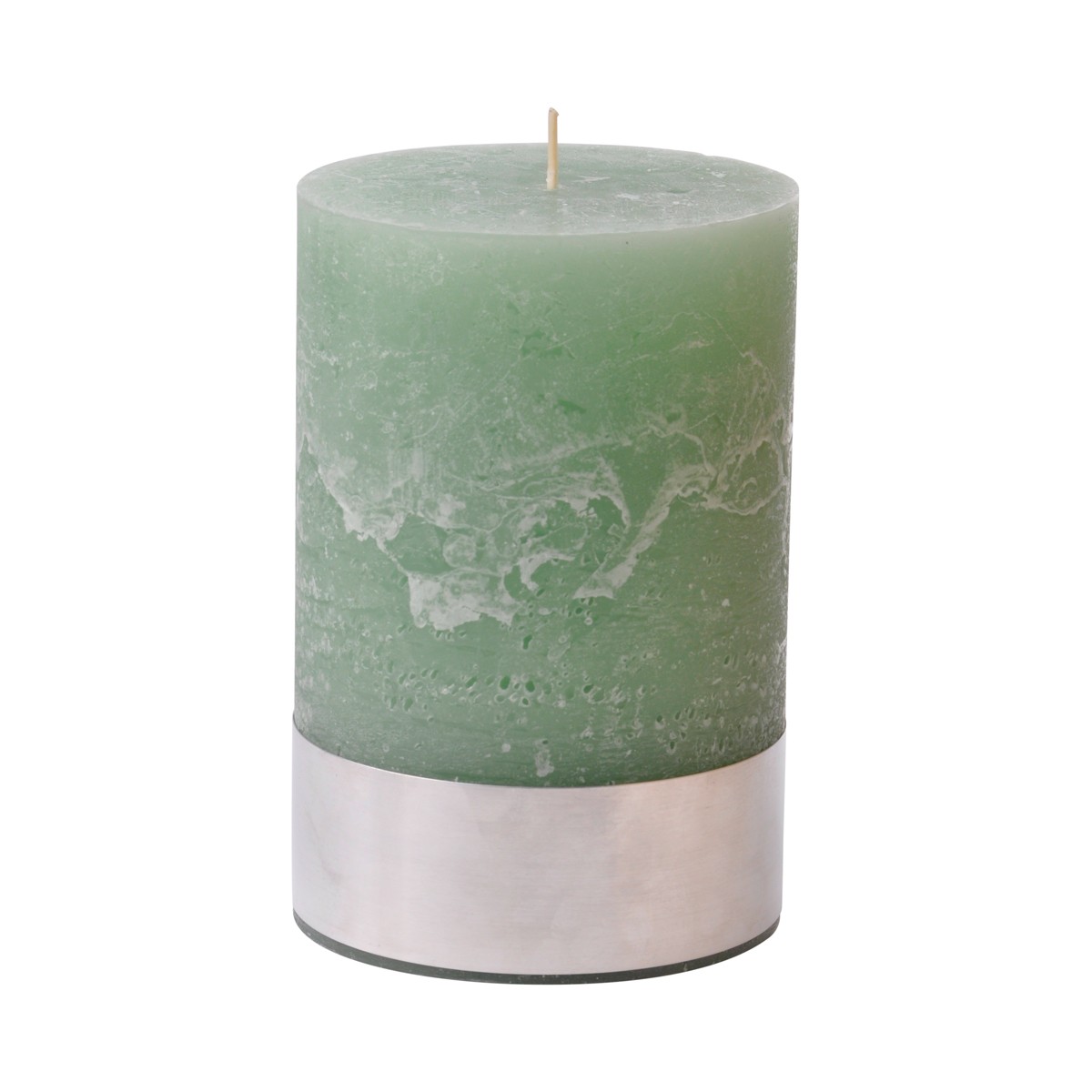 Light Green Pillar Candle Medium