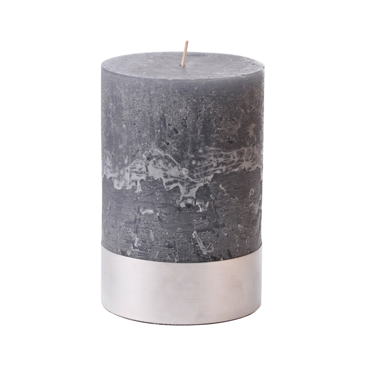 Angel Dove Medium - Dark Grey Pillar Candle