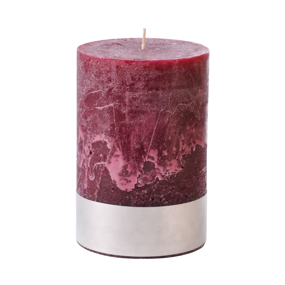 Medium Bordeaux Pillar Candle