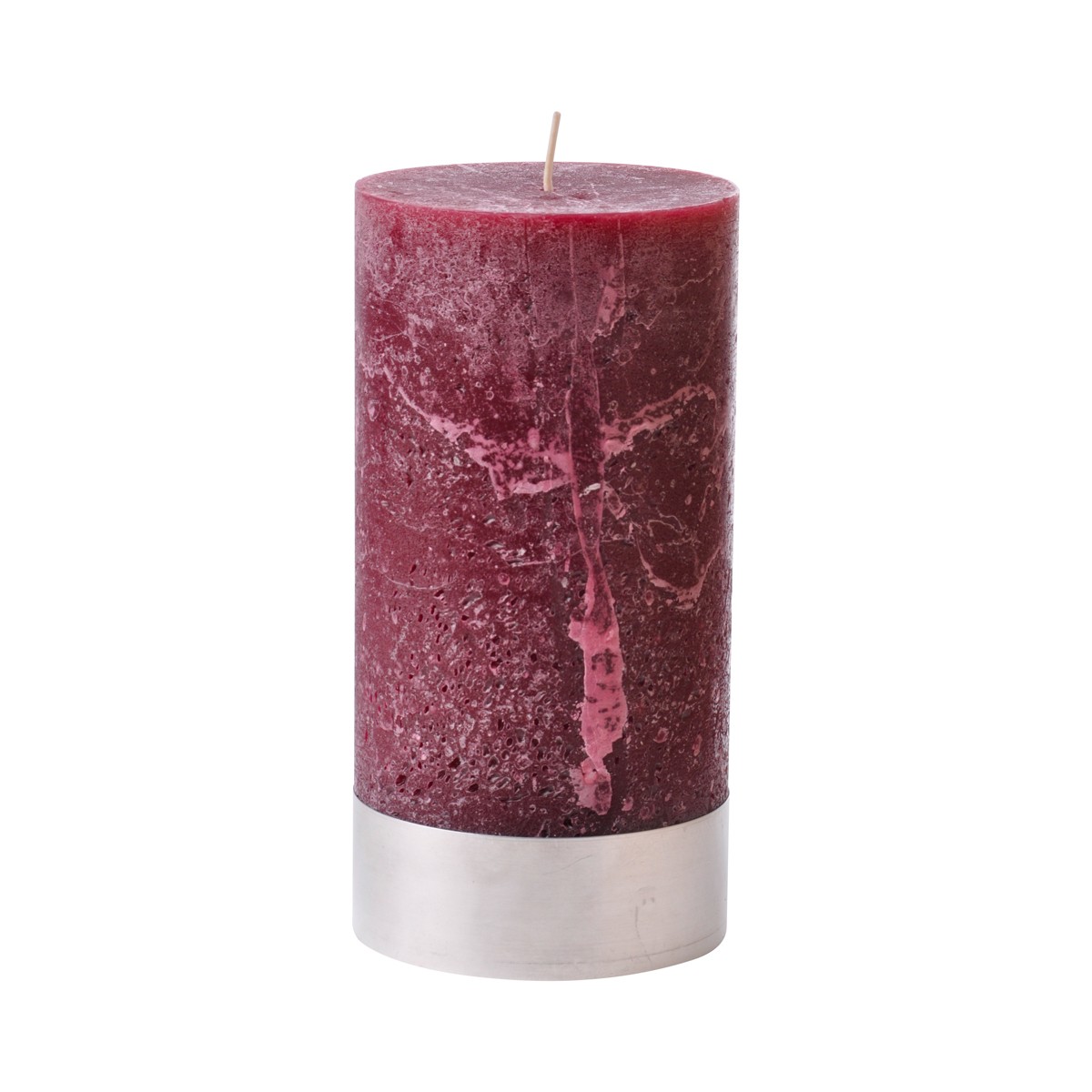 Large Bordeaux Pillar Candle