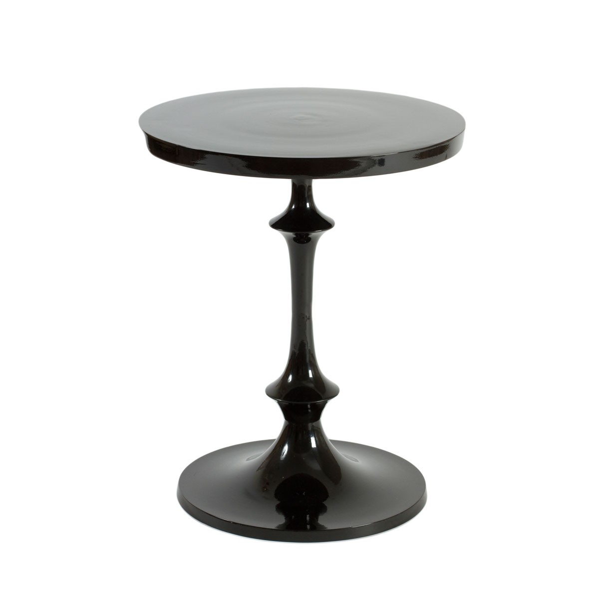 Black Polished Aluminium Chiasso Side Table