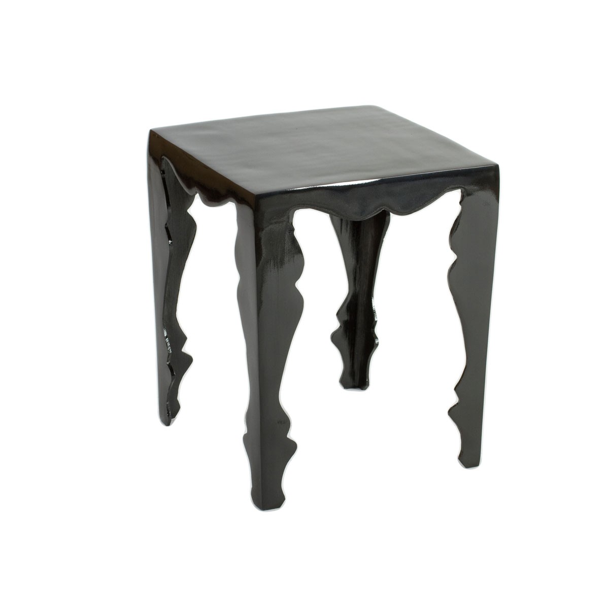 Aria Louis Black Aluminium Side Table Or Occasional