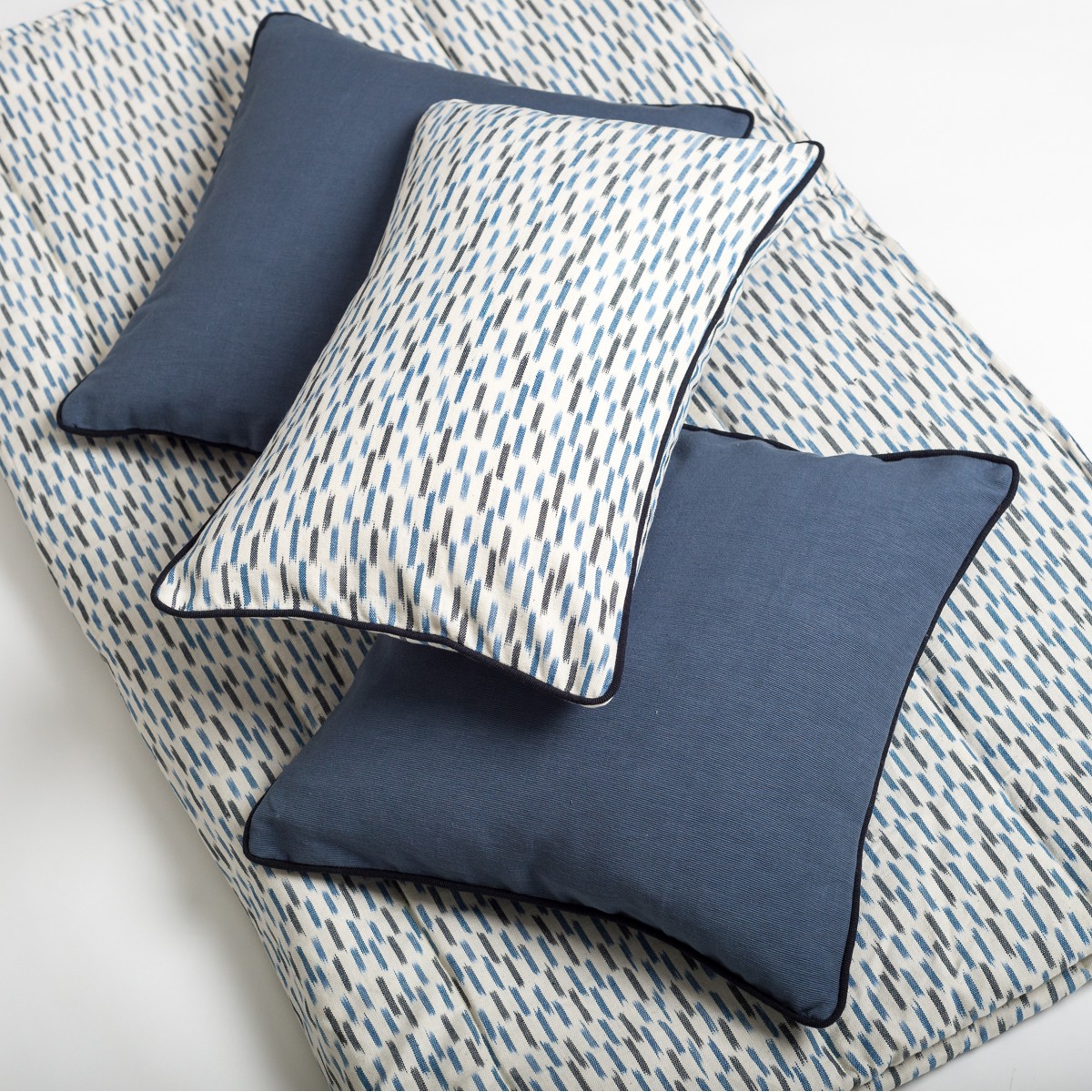 Aqua - Blue Cushion Set for Bedroom