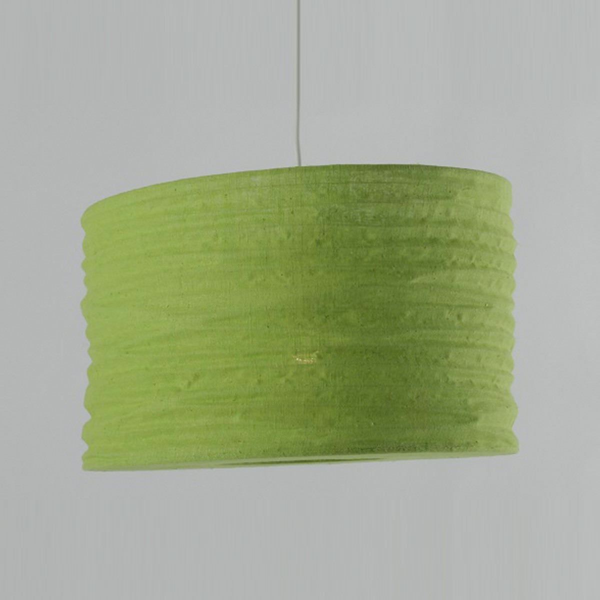 Lime Green Jute Ceiling Pendant Shade Dia: 35cm No Wiring Needed 