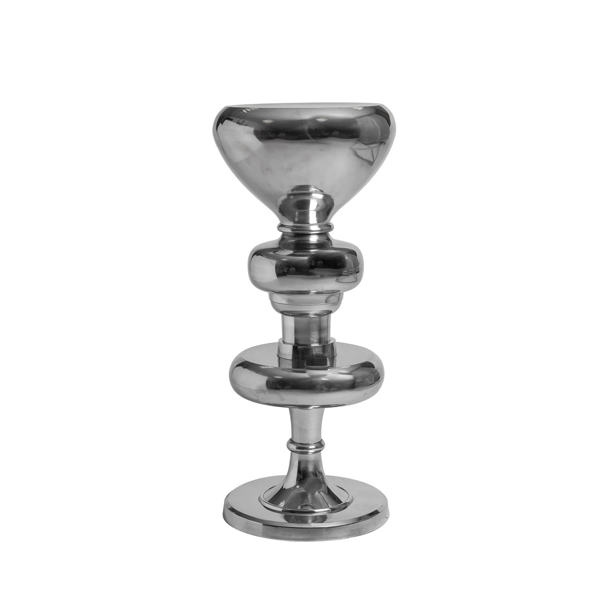 Aluminium Polished Goblet Bar Stool