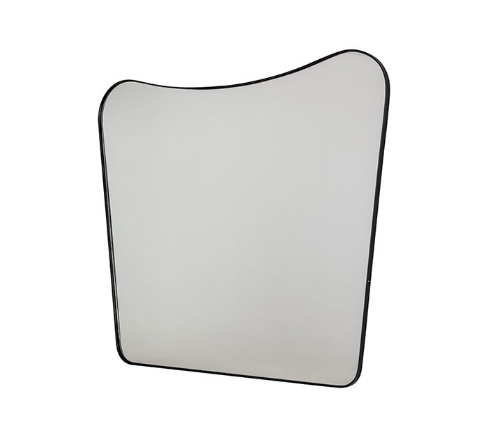 Wave Wall Mirror with Metal Frame