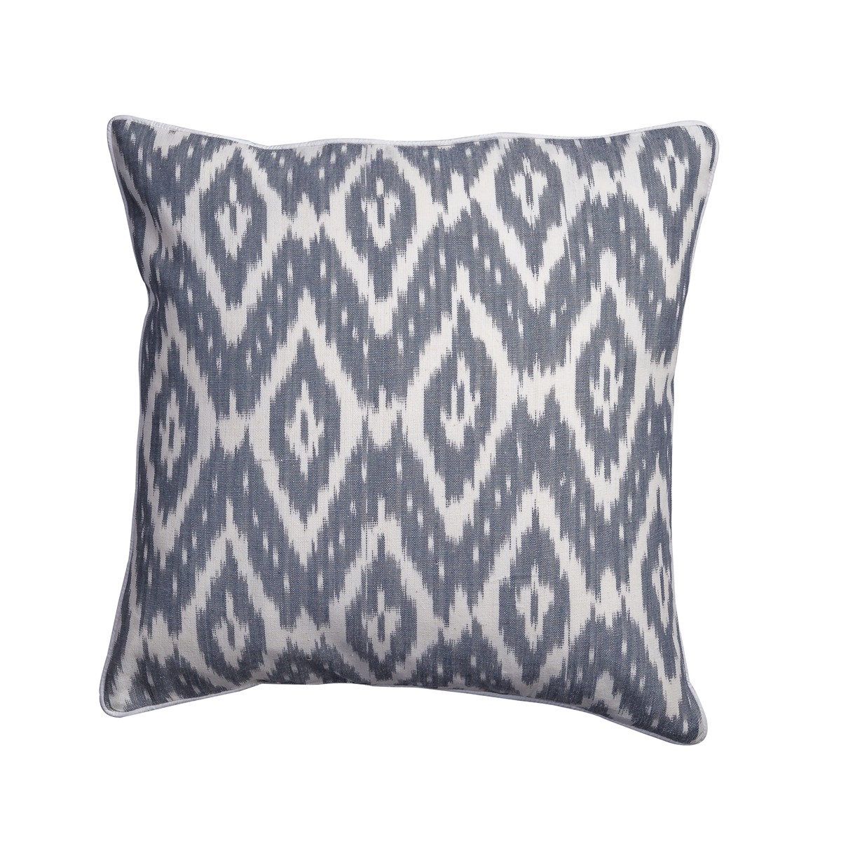 grey patterned cushion