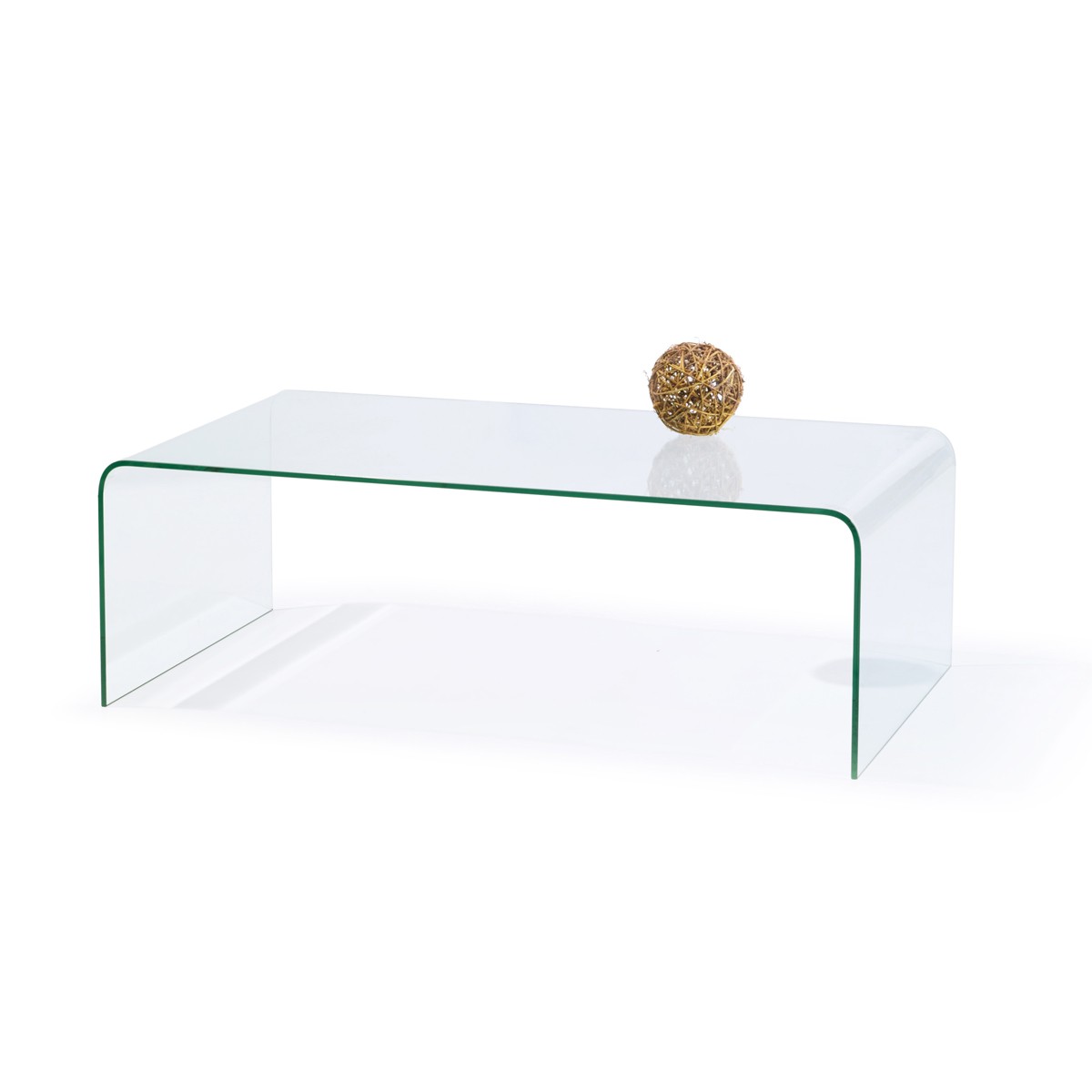 Crystalline - Coffee Table with Square Clear Glass