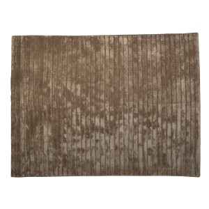 Bamboo - Large  Stripe Rug  in Taupe
