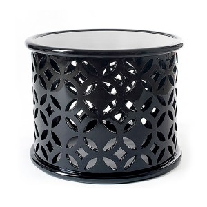 Solitaire - Black Aluminium Side Table