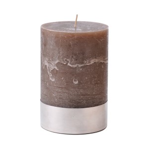 Angel Mud Medium - Beige Pillar Candle