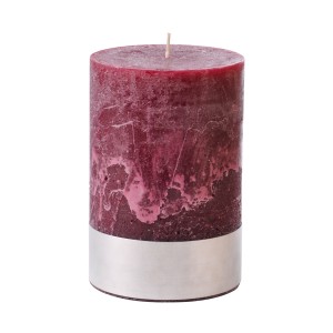 Angel Plum - Medium Bordeaux Pillar Candle