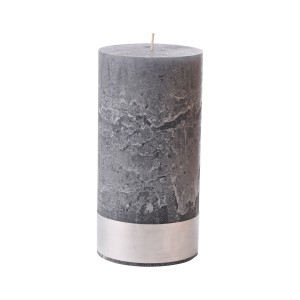 Angel Dove Large - Grey Pillar Candle