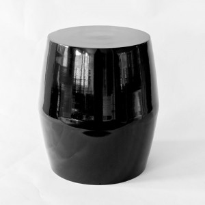 Sleek  - Black Aluminium Drum Side Table or Occasional Table