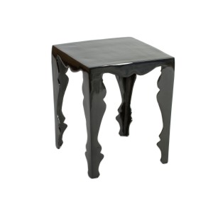 Aria - Louis Black Aluminium Side Table or Occasional Table