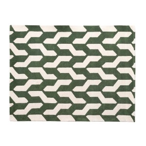 Nest - Green & Beige Cable Rug