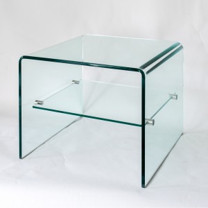 Fulham  - Glass Bedside Table or Occasional Table