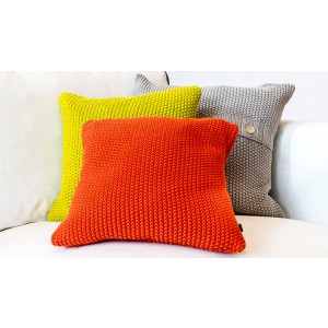Joy - Moss Stitch Cushion Cover Orange