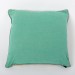 Teal Cotton Square Cushion Cover with Thread Embroidery Back