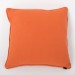 Rhombus Nova Orange Cotton Cushion Cover with Thread Embroidery Back