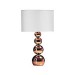 Copper Effect Balls Table Lamp with White Shade