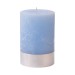 Light Blue Pillar Candle Medium