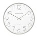 Silver Round Wall Clock