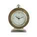 Round Walnut Timekeeper Table Clock