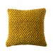 Felt Yellow Dyed Knitted Cushion Cover with Filler Front