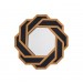 Christine Black and Gold Octagonal Accent Wall Mirror