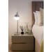 Room Featuring Silver Finish Table Lamp