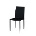 Jazz Black Contemporary Faux Leather Dining Chair