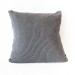 Charcoal Moss Stitch Cushion Cover Back