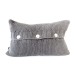 Rectangular Moss Stitch Cushion Cover Charcoal Front