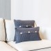 Room Featuring Rectangular Moss Stitch Cushion Cover Charcoal