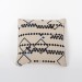 Rhombus Earth Natural Cotton Cushion Cover with Thread Embroidery Front