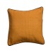 Single Square Orange Cushion Cover with Piping