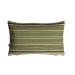 Single Green cushion Cover with horizontal stripes