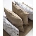Single White patterned rectangle cushion cover