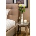 Room Featuring Louis Silver Polished Aluminium Side Table