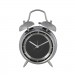 Small Black And Silver Tattler Bell Alarm Table Clock