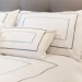 Thick Sateen Silver Grey Stitch Double Duvet Cover